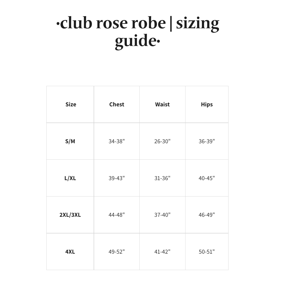 club rose robe: black